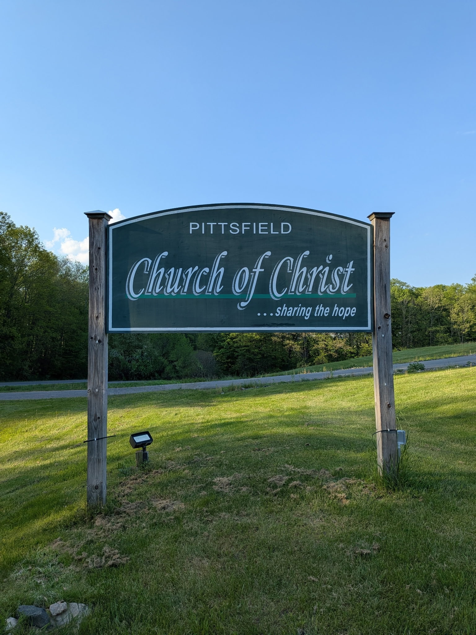 pittsfield church of christ sign